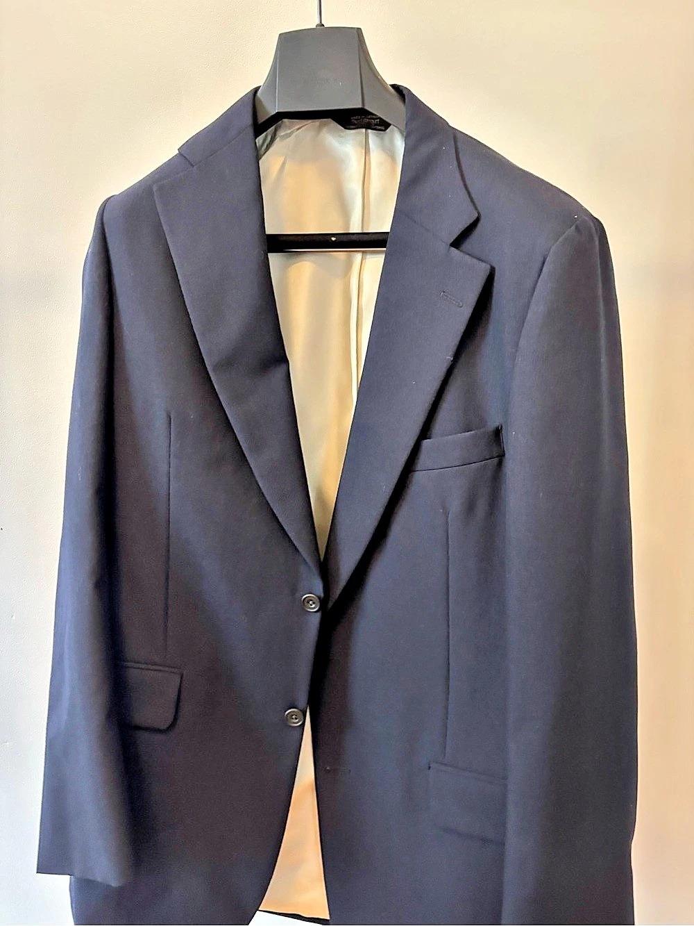 Paul Stuart Stuart II Men's Blue Wool Sport Coat Size 42 Long